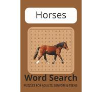 Horse Word Search Puzzle Book: Word Searches with Easy to Read Print about Horses, Horseback riding, Horse Racing and More | 6x9 inches, 110 pages | ... Gift for Vacations, Holiday and Free Times