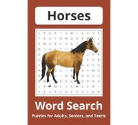 Horse Word Search Puzzle Book: Word Searches with Easy to Read Print about Horses, Horseback Riding, Horse Racing, Horse husbandry and more | 6x9 ... ... Gift for Holidays, leisure, or amusement