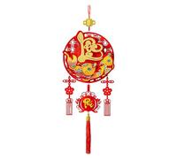 Horse Year Pendant - Flocked Traditional 2026 Ornament | Vietnamese Style Decoration with Elegant Design for Wall, Window, Living Room, Bedroom, Entryway, Family, Friends, and Classmates