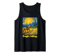 Horseback Rider Swirling Sky Landscape Art Débardeur