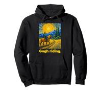Horseback Rider Swirling Sky Landscape Art Sweat à Capuche