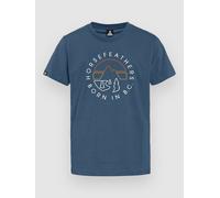 Horsefeathers Line Circle Kids T-Shirt bleu XS