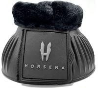 Horsena - Cloches de saut "Pro-Light", fourrure synthétique BZ5169 (M) (Noir)