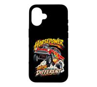 Horsepower Hits Different Drag Racing Hot Rod Coque pour iPhone 16