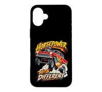 Horsepower Hits Different Drag Racing Hot Rod Coque pour iPhone 16 Plus