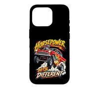 Horsepower Hits Different Drag Racing Hot Rod Coque pour iPhone 16 Pro