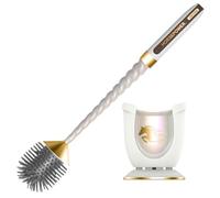 Horsepower Unicorn Gold, comme vu à la télévision, brosse WC motorisée, action rotative puissante, puissance de nettoyage à 360 degrés, poils en silicone flexibles, élimine les taches et les résidus,