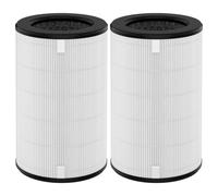 Horserdy AP-T45 AP-T40FL Lot de 2 filtres HEPA de rechange compatibles avec purificateur Homedics Total Clean 5 en 1, AP-T45, AP-T45WT, AP-T40, AP-T40WT, AP-T40WTAR, AP-T40FL, H13 True HEPA