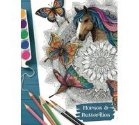 Horses and Butterflies mandalas to color