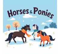 Horses and Ponies Coloring Book for Kids Ages 2-8: Big Coloring Pages Calm And Engaging Activity For Kids Party Favor Build Focus Enjoy Hours Of ... And Engaging Activity For Kids Party Favor B