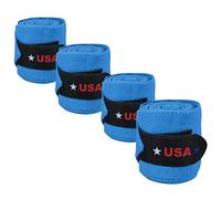 Horses, Bandes de Polo Style USA en Polaire, Bandes de Protection Cheval, pour Favoriser la Récupération après Le Travail et pour Le Protéger des Rayures et Blessures (Bleu)
