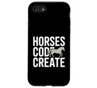 Horses Code Create Equestrian Programmer Lover Coque pour iPhone SE (2020) / 7/8
