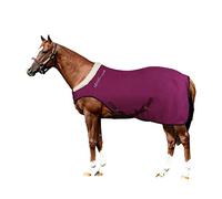 Horses, Couverture Cheval en Polaire Cosy Walk, Douce, Confortable, Absorbante, Idéale pour Sécher Le Cheval Après Le Travail (135 cm, Bordeaux)
