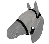 Horses Masque Anti-Mouches Respirant Pro Mask, Équitation, Contre la Poussière, N’Entrave Pas Le Champ de Vision du Cheval, Protection des Yeux et des Oreilles (Full)
