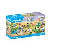 Playmobil Set Cavaliers avec poneys 71495 – Saut d'obstacles – >80% recyclés – Dès 4 ans