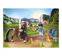 Playmobil Jeu 71355 Zoe & Blaze – Parcours d'obstacles, 1 cheval, 1 personnage – Dès 5 ans