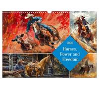 Horses, Power and Freedom (Wall Calendar 2026 DIN A3 landscape), CALVENDO 12 Month Wall Calendar: Experience the rugged beauty and timeless spirit of the American West