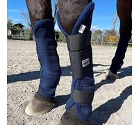 Horses Stichiere Fly Stop Blue Poney, Set de protections d'équitation pour cheval, doux et résistant, protection maximale contre les traumatismes et les trousses