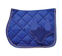 Horses Tapis de selle + casque Regent Royal Bleu Pony, style et confort pour votre cheval de Tosoni Selleria