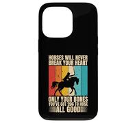 Horses Will Never Break Horse Lover Funny Rodeo Men Coque pour iPhone 13 Pro