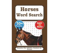 Horses Word Search Puzzle Book: Easy-to-Read Puzzles about Racing and Equestrian Life for Adults, Seniors, and Teens