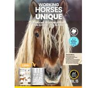 Horses: Working Breeds - Unique: 30 Breeds in Double Pages | One in Color and One to Color