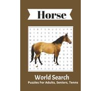 Horses worlds search puzzle Book: Worlds searches with easy to read print about horses, horseback ridding, horse racing and more | 6x9 inches | 110 pages | 50 + puzzles for vacation, travel, holyday.