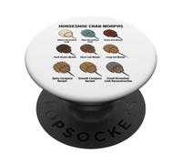 Horseshoe Crab Morphs - Variantes Uniques de Crabe en Fer à Cheval PopSockets PopGrip Adhésif