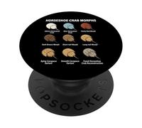 Horseshoe Crab Morphs - Variantes Uniques de Crabe en Fer à Cheval PopSockets PopGrip Adhésif