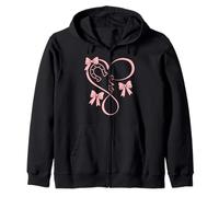Horseshoe Heart Beat Love Horses Fun Bow Coquette Horse Girl Sweat à Capuche