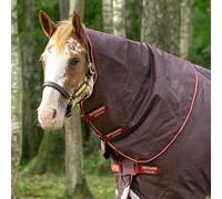 Horseware Amigo Bravo 12 Turnout Hood Medium 150g - Marron/Rouge