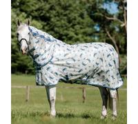 Horseware® Amigo Moustiquaire intégrée - Imprimé libellule/argenté, bleu et sauge, 72