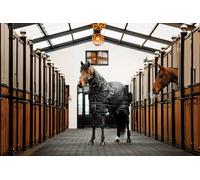 Horseware Easy-Layer Stable Plus Med 200g, Black/Black & Silver - 145 cm