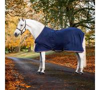 Horseware Ireland Abschwitzdecke Jersey Embossed Cooler Fleecedecke Navy HW Print / Burgandy & White 155 (6'9)