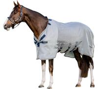 Horseware Ireland Chemise anti-mouches Rambo Protector Silver/Navy, White & Beige 6'9 (155cm)