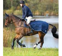 Horseware Ireland Couverture d'équitation Rambo Waterproof Fleece Competition Sheet Navy/ Beige Large
