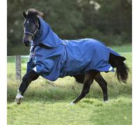 Horseware Ireland Couverture d'extérieur 0g Rambo Optimo Turnout Outer Only Couverture de pluie Navy/Burgundy / Teal/Navy 155 (6'9)