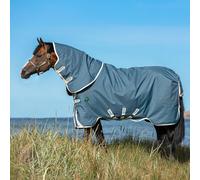 Horseware Ireland Couverture d'extérieur 250g Amigo AmECO 12 Plus Medium HW 2022 Couverture de pré Teal/SkyBlue & Dark Blue 130 (6'0)