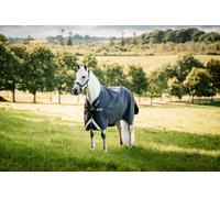 Horseware Ireland Rambo 1680D Turnout 50 g Navy/Thunderstorm Grey & Silver - 155 cm