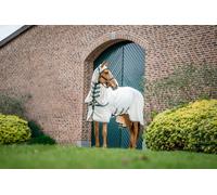 Horseware Ireland Rambo Hoody, Chalk / Hunter Green & Silver - 145 cm
