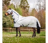 Horseware Mio Fly Rug couverture anti-mouches, Taille:90 cm / 4'6, Couleur:Lunar Rock/Navy