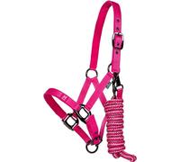 Horseware Newmarket Headcollar & Leadrope, Größe:Pony, Farbe:Witney Pink