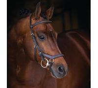 Horseware Rambo Micklem Deluxe Competition Bridle - Dark Havana, Taille:Poney (S)