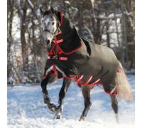 Horseware Rambo Supreme Turnout Heavy Vari Layer 450g - Noir/Rouge, 155