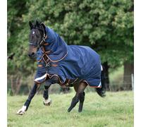 Horseware Rambo Supreme Turnout Lite 50g - Navy/Orange