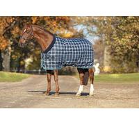 Horseware Rhino Original Tapis d'écurie 450 g à carreaux Bleu marine 1,8 m