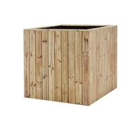 Hortalia Jardinière carrée en bois de pin traité Atrium - 100 x 100 x 100 cm - A100