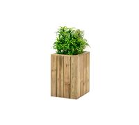 Hortalia Jardinière haute en bois de pin traité Atrium - 40 x 40 x 60 cm - A446