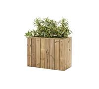 Hortalia Jardinière rectangulaire en bois de pin traité Atrium - 80 x 34 x 60 cm - A836