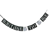 Hortense B. Hewitt 30338 Bride-to-Be Bannière en papier Noir/blanc
